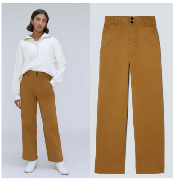Everlane The Organic Wide-Leg Pant 00 XXS NWT - Picture 1 of 9